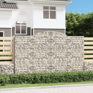 kaarekujulised gabioonkorvid 4 tk, 300x50x180/200 cm, raud