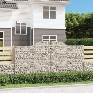 kaarekujulised gabioonkorvid 9 tk, 300x50x140/160 cm, raud