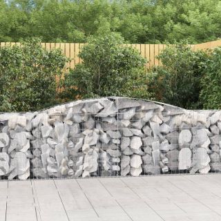 kaarekujulised gabioonkorvid 6 tk, 400x50x80/100 cm, raud
