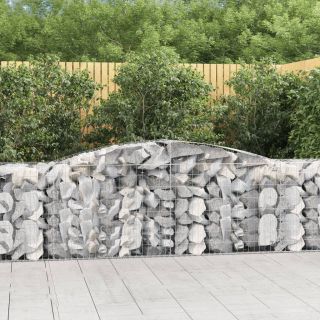 kaarekujulised gabioonkorvid 8 tk, 400x50x80/100 cm, raud