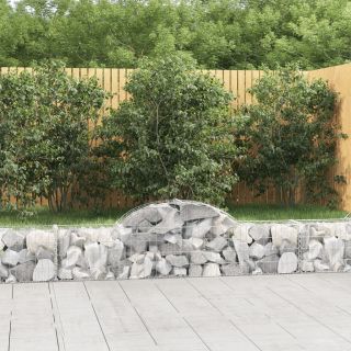 kaarekujulised gabioonkorvid 15 tk, 200x30x40/60 cm, raud