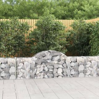 kaarekujulised gabioonkorvid 3 tk, 200x30x60/80 cm, raud