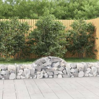kaarekujulised gabioonkorvid 5 tk, 200x30x40/60 cm, raud