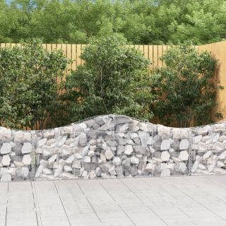 kaarekujulised gabioonkorvid 11 tk, 200x30x60/80 cm, raud