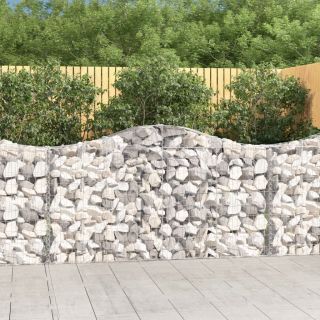kaarekujulised gabioonkorvid 7 tk, 200x30x100/120 cm, raud