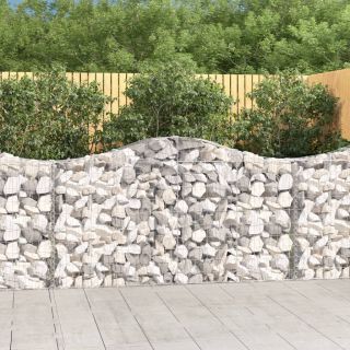 kaarekujulised gabioonkorvid 11 tk, 200x30x100/120 cm, raud