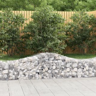 kaarekujulised gabioonkorvid 5 tk, 200x50x40/60 cm, raud
