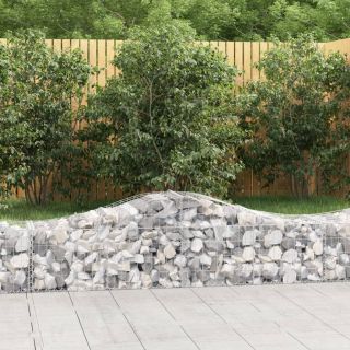 kaarekujulised gabioonkorvid 9 tk, 200x50x40/60 cm, raud