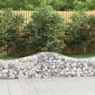 kaarekujulised gabioonkorvid 3 tk, 200x50x40/60 cm, raud