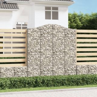 kaarekujulised gabioonkorvid 2 tk, 200x30x220/240 cm, raud