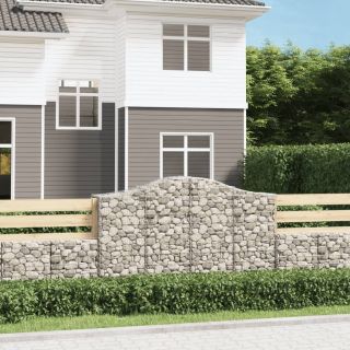 kaarekujulised gabioonkorvid 3 tk, 200x50x120/140 cm, raud