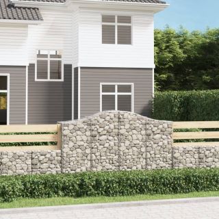 kaarekujulised gabioonkorvid 14 tk, 200x50x120/140 cm, raud