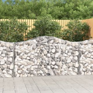 kaarekujulised gabioonkorvid 4 tk, 200x50x100/120 cm, raud