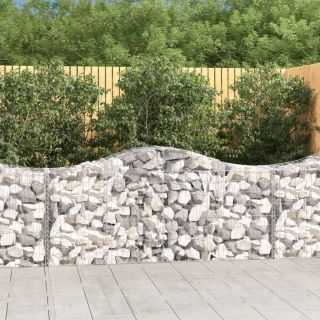 kaarekujulised gabioonkorvid 5, 200x50x80/100 cm tsingitud raud