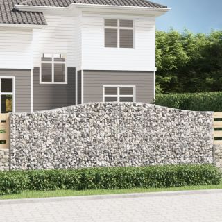 kaarekujulised gabioonkorvid 7 tk, 400x30x140/160 cm, raud