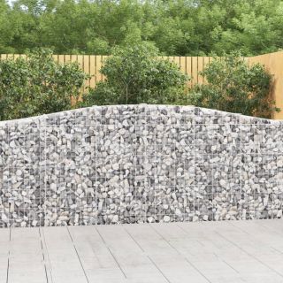 kaarekujulised gabioonkorvid 25 tk, 400x30x100/120 cm, raud
