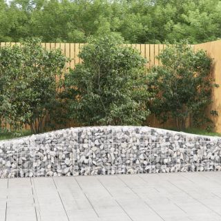 kaarekujulised gabioonkorvid 2 tk, 400x30x40/60 cm, raud