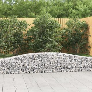 kaarekujulised gabioonkorvid 3 tk, 400x30x40/60 cm, raud