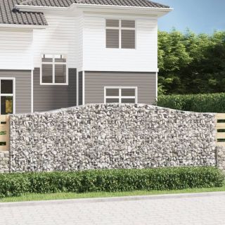 kaarekujulised gabioonkorvid 2 tk, 400x50x140/160 cm, raud