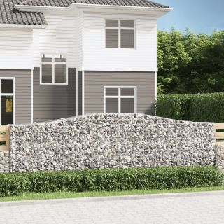 kaarekujulised gabioonkorvid 2 tk, 400x50x120/140 cm, raud