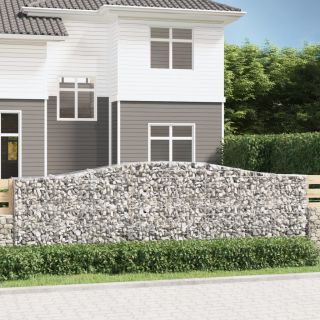kaarekujulised gabioonkorvid 5 tk, 400x50x120/140 cm, raud