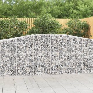 kaarekujulised gabioonkorvid 3 tk, 400x50x100/120 cm, raud