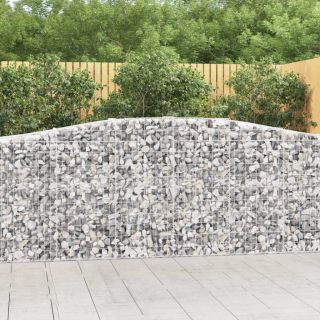 kaarekujulised gabioonkorvid 2 tk, 400x50x100/120 cm, raud
