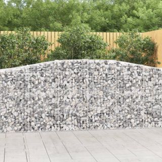 kaarekujulised gabioonkorvid 5 tk, 400x50x100/120 cm, raud