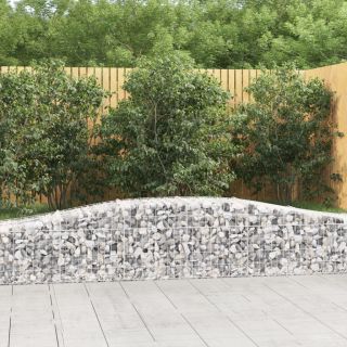 kaarekujulised gabioonkorvid 5 tk, 400x50x40/60 cm, raud
