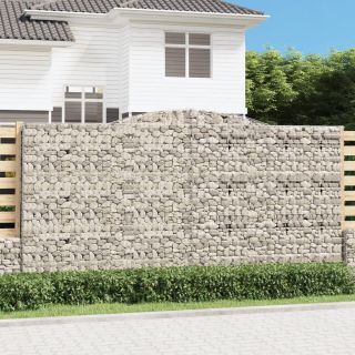 kaarekujulised gabioonkorvid 4 tk, 400 x 50 x 200/220 cm, raud