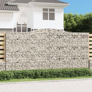 kaarekujulised gabioonkorvid 3 tk, 400 x 50 x 200/220 cm, raud