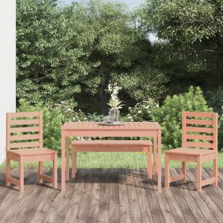 4-osaline aia söögimööbli komplekt, ebatsuuga puit