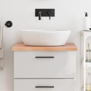 vannitoa töötasapind, helepruun, 60 x60 x (2-4) cm, täispuit