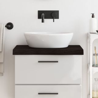 vannitoa tasapind, tumepruun, 60x50x(2-6)cm töödeldud täispuit