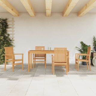 5-osaline aiamööbli komplekt, tiikpuu