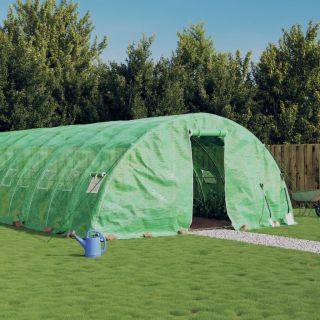 kasvuhoone terasraamiga, roheline, 60 m², 12x5x2,3 m