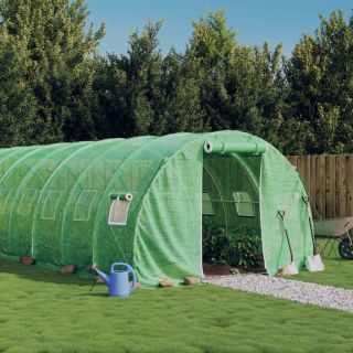 kasvuhoone terasraamiga, roheline, 54 m², 18x3x2 m