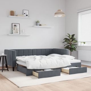 diivanvoodi väljatõmmatav ja sahtlitega madratsita, 90x200 cm