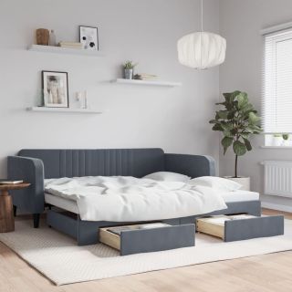 diivanvoodi väljatõmmatav ja sahtlitega madratsita, 100x200 cm