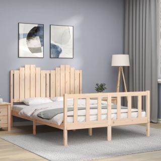 voodiraam peatsiga, täispuit