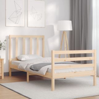 voodiraam peatsiga, täispuit