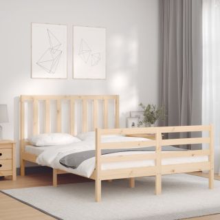 voodiraam peatsiga, täispuit