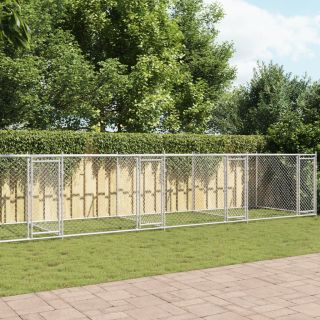koeraaedik, ustega, hall, 12x2x1,5 m, tsingitud teras
