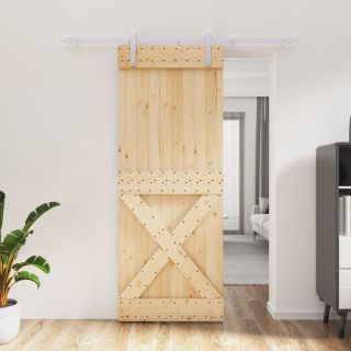 раздвижная дверь с фурнитурой 80 x 210 см, сосна