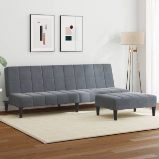 2-kohaline diivanvoodi jalapingiga, tumehall, samet