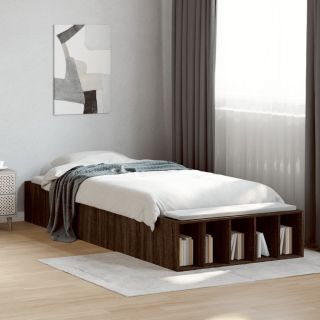 каркас кровати, коричневый дуб, 90 x 200 см, искусственное дерево