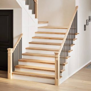 Ступени лестницы 8 шт., 120x30x2 см, необработанная дубовая древесина