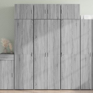 kõrge kapp, hall Sonoma, 70x42,5x185 cm tehispuit