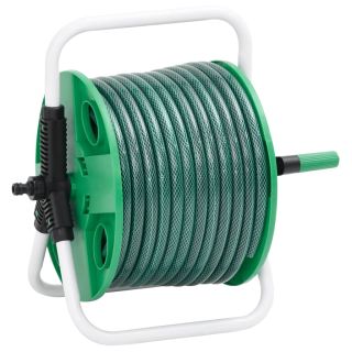 vabalt seisev voolikurull, roheline, 50 m PVC voolikuga