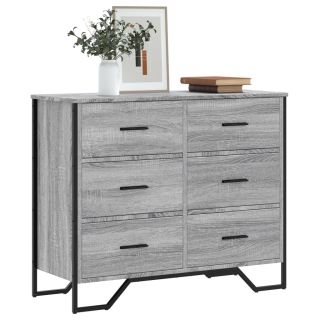 kummut, hall Sonoma tamm, 91x35,5x74,5 cm, tehispuit